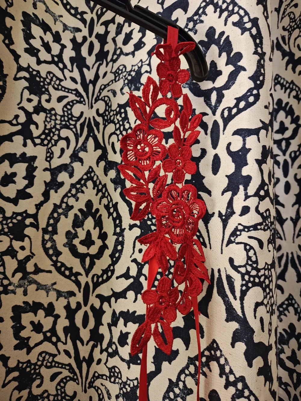 Red Floral Lace For Feet- Women's Accessory